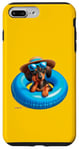 Coque pour iPhone 7 Plus/8 Plus P.D.Moreno Flotteur gonflable pour piscine Motif teckel