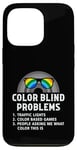 Coque pour iPhone 13 Pro Color Blind Problems Lunettes de test de cécité Arc-en-ciel