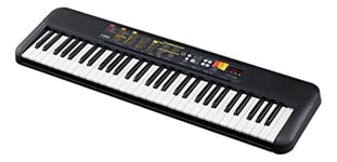 Yamaha PSR-F52 Digital Keyboard,Compact digital keyboard for beginners with 61 keys, 144 instrument voices and 158 accompaniment styles,black,920 mm × 266 mm × 73 mm