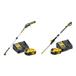 DEWALT - Élagueuse sur Perche Brushless XR 18V 5AH Li-Ion & Taille-Haies sur Perche Brushless XR 18V 5Ah Li-Ion - DCMPH566P1-QW - Taille Haie Electrique sans Fil avec Batterie - 25mm