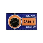 Batteri Sony Knappcellebatteri 1 Stk. CR1616 - Unisex - Lithium