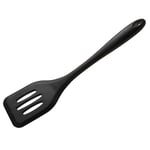 Wiltshire Silicone Slotted Turner, Flipping & Turning Tool, Fish Slice, Cooking & Serving Spatula, Heat-Resistant Utensil, Non-Stick, Non-Scratch, Midnight Black, 29.5x6.9x1.7cm