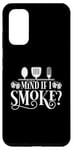 Coque pour Galaxy S20 Barbecue humoristique avec inscription « Mind If I Smoke » pour la fête des pères