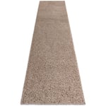 Tapis, le tapis de couloir soffi shaggy 5cm beige - pour la cuisine, l'antichambre, le couloir beige 80x300 cm