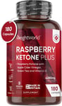 Raspberry Ketone Plus 4280mg - with Apple Cider Vinegar, Vitamin C, Caffeine & -