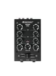 OMNITRONIC GNOME-202 Mini Mixer black, Omnitronic Gnome-202 Mini mixer svart