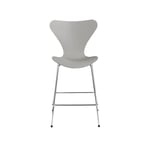 Fritz Hansen - 3187 Sjuan, Färgad askfanér, Nine Grey - Barstolar - designer_arne_jacobsen - Grå - Metall/Trä