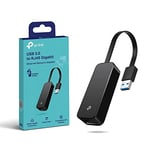 TP-Link Adaptateur USB Ethernet UE306, Adaptateur USB 3.0 vers Ethernet Gigabit, Conception pliable et légère, compatible avec Nintendo Switch, Windows 11/10/8.1/8/7, MacOS et Linux