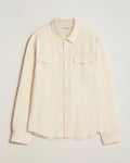 FRAME Double Pocket Wool Blend Shirt Off White