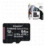 Kingston Canvas Select Plus MICROSD HC SDCS2/16/32GB Microsdxc SDCS2/64/128/256G