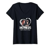 Womens Mother Mama Mommy Day Mothers Make The World Go Around V-Neck T-Shirt