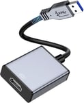 Adaptateur Usb Vers Hdmi, Usb 3.0/2.0 Vers Adaptateur Audio Vidéo Hdmi Convertisseur De Câble Graphique Hd 1080P Pour Pc, Projecteur, Hdtv, Câble Usb Vers Hdmi Pour Windows Xp/7/8/[YIN140708]