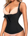 Junlan Femme Gaine Amincissante Ventre Plat Waist Shaper Training Corset Minceur Body Sculptant(Noir,4X-Large)