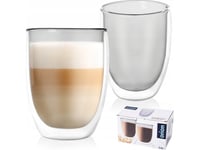 Orion Termiske Glass Med Dobbel Vegg For Kaffe Latte Dobbel 370 Ml 2 Stk.