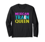 Domino Mexican Train Game Mexican Train Queen Long Sleeve T-Shirt