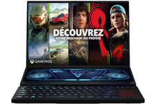 ROG ZEPHYRUS DUO GX650RW 16" XQGA 165hz et ScreenPad Plus AMD Ryzen 7 6800H RAM 32 Go DDR5 1 To SSD GeForce RTX 3070 Ti TGP 150w Noir