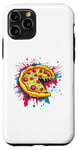 Coque pour iPhone 11 Pro Tranche de pizza colorée Explosion Art Fun