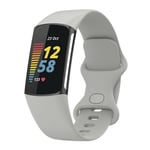 Fitbit Charge 6 silikoniranneke - harmaa