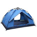 Nologo CKQ-KQ Tente de camping robuste pour 2 personnes Automatique Pop Up Tente de randonnée ultralégère imperméable pour randonnée, camping, voyage, parasol, moustiques