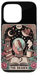 Coque pour iPhone 13 Pro The Reader Tarot Card Funny Bird Lover Lecteur de livre