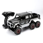 GRTVF 1:16 Remote Control Car, 6x6 Full Functional Radio RC Truck 2.4Ghz Rechargeable High Speed Electric Racing Buggy RTR Off Road Desert Truck Hobby Toy for Kids Boys Adults (Color : Black)