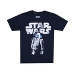 Star Wars - R2d2 - Boys - T-shirt - Navy