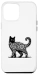 Coque pour iPhone 12 Pro Max T-shirt mystique chat mystique chat mandala mystique