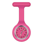 Vicloon Montre à Gousset D'infirmière, Infirmière Montre Broche en Silicone avec Broche pour Infirmières et à Tout Autre Professionnel de la Santé Rose