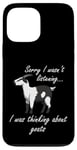 Coque pour iPhone 13 Pro Max Thinking About Goats Hilarous Farm Animal