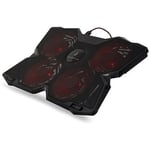 SUREFIRE Bora Gaming Laptop Cooling Pad, Red