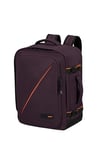 American Tourister Take2Cabin - easyJet Cabin Bag 36 x 20 x 45 cm, 38 L, 0.70 kg, Hand Luggage, Airplane Backpack M Underseater, Purple (Dark Plum)