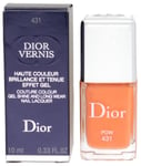 DIOR Vernis Nail Polish Gel Shine + Long Wear # 431 Pow 10ml