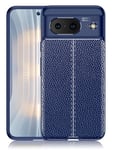 Google Pixel 8      Leather Texture Case    Navy