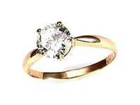 Kultainen sormus Diamond Sky Solitaire XIV 14 karaatin kultaa DS00G912