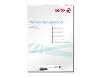 Xerox Premium - 100 Mikron - A4 (210 X 297 Mm) 50 Ark Oh-Film - För Docucolor 240, 250  Phaser 63Xx, 77Xx, 8400, 85Xx  Workcentre 72Xx, 76Xx, C2424