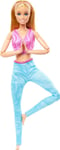 Mattel Barbie: Made to Move - Blonde Fashion Doll Wearing Removable Sports Top Pants (HRH27)