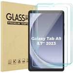 Procase 3 Verre Trempé pour Galaxy Tab A9 8.7” (SM-X110/X115/X117) en 2023, Film Protection d'Écran Protecteur Tablette Galaxy Tab A9 8.7 Pouces, Anti Rayures Sans Bulles 0.33mm Épaisseur Dureté 9H