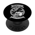 Nevermore Quoth The Raven Gothic Edgar Allan Poe PopSockets PopGrip Adhésif