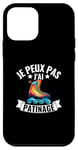 Coque pour iPhone 12 mini Je Peux Pas J'ai Patinage Artistique Patin A Glace Humour