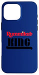 Coque pour iPhone 16 Pro Max Logo Rummikub King avec encre noire Royal Crown