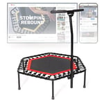 Sportplus - Trampoline de Fitness/Gymnastique - Système de Cordes Bungee - Ø 126 cm - Parfait pour l'Intérieur - Caches Rebords INCL. - Poids de l'Utilisateur jusqu'à 130 kg -