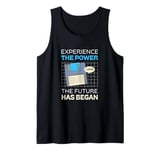 The Future Has Began Storage Device Funny Floppy Disk Tank Top