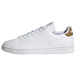 adidas Homme Advantage Baskets, Ftwr White Ftwr White Bronze Strata, 38 EU