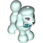 Friends LEGO Minifigure Dog Poodle Light Aqua Animal Minifig Rare