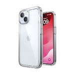 Speck Coque Transparente pour iPhone 15, Fine, Compatible avec MagSafe, Protection Contre Les Chutes – pour iPhone 15, iPhone 14 et iPhone 13 – Résistante aux Rayures, Anti-jaunissement, Coque de