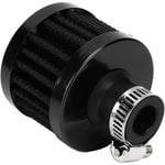 Jalleria - 2 pièces filtre à Air froid carter Ventilation Turbo ventilateur 12mm Mini noir pour voiture moto