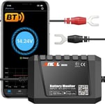 ANCEL BM300 Moniteur de batterie 12V Voltmètre automobile Bluetooth 4.0 avec charge, test du système démarrage et alarme Testeur de Batterie de Voiture pour systèmes d'énergie solaire motos et camions