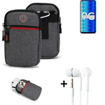 Belt bag + headphones for Huawei Honor 9C Phone case