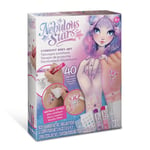 Nebulous Stars NS11012 - Kit créatif de Tatouages et de Nail Art avec Tatouages et Peinture corporelle - pour Fille à partir de 7 Ans - Idée Cadeau