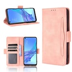 Vivo Y200 5G Case [Wallet Case] [Kickstand] [Card Slots] [Magnetic Flip Cover] Compatible with Vivo Y200 5G Smartphone(Pink)